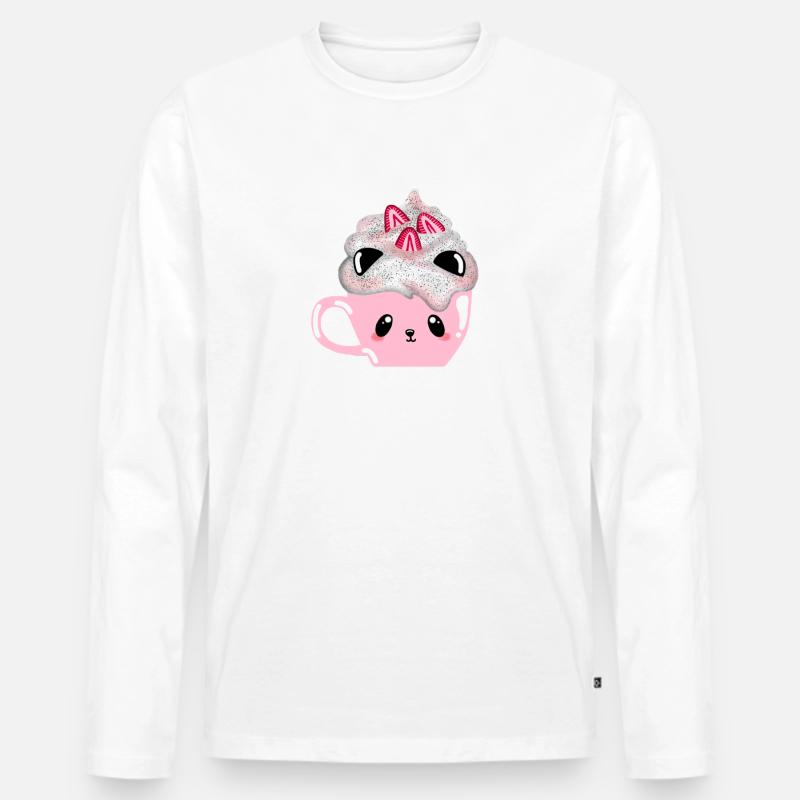 Bärnbecher - Männer Premium Bio Langarmshirt - Weiß