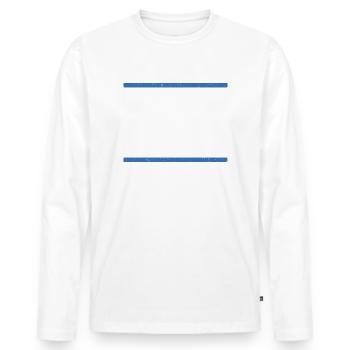 'S Isch halt So Allgäuer Dialekt Spruch Wandern - Männer Premium Bio Langarmshirt - Weiß - Vorne - Nico (187cm)