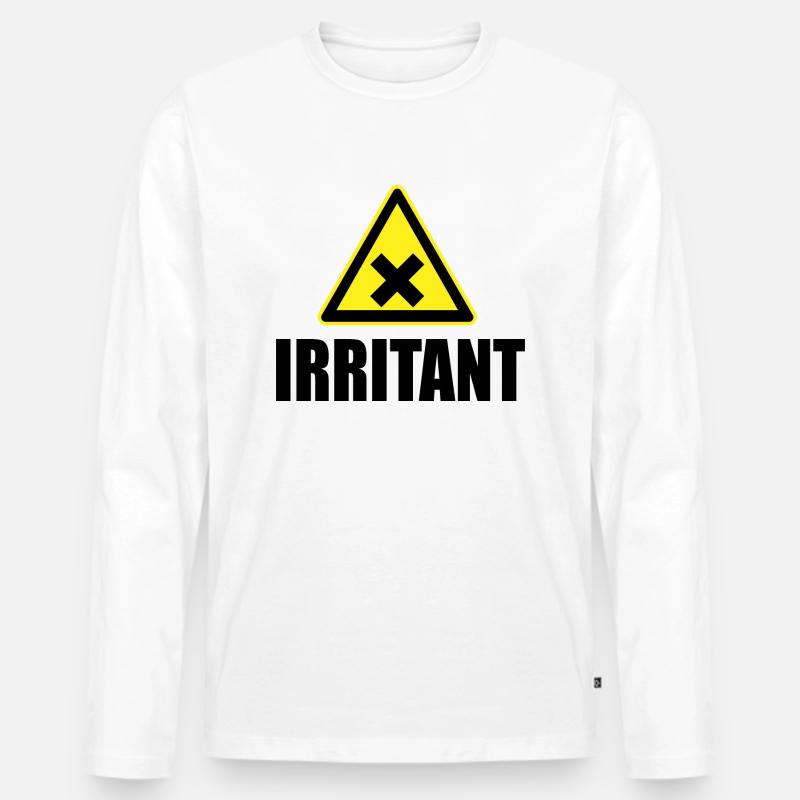 aufreizend - Männer Premium Bio Langarmshirt - Weiß