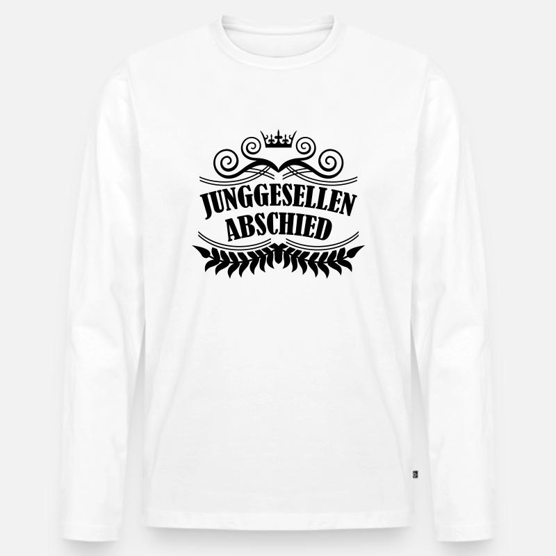 junggesellenabschied - Männer Premium Bio Langarmshirt - Weiß