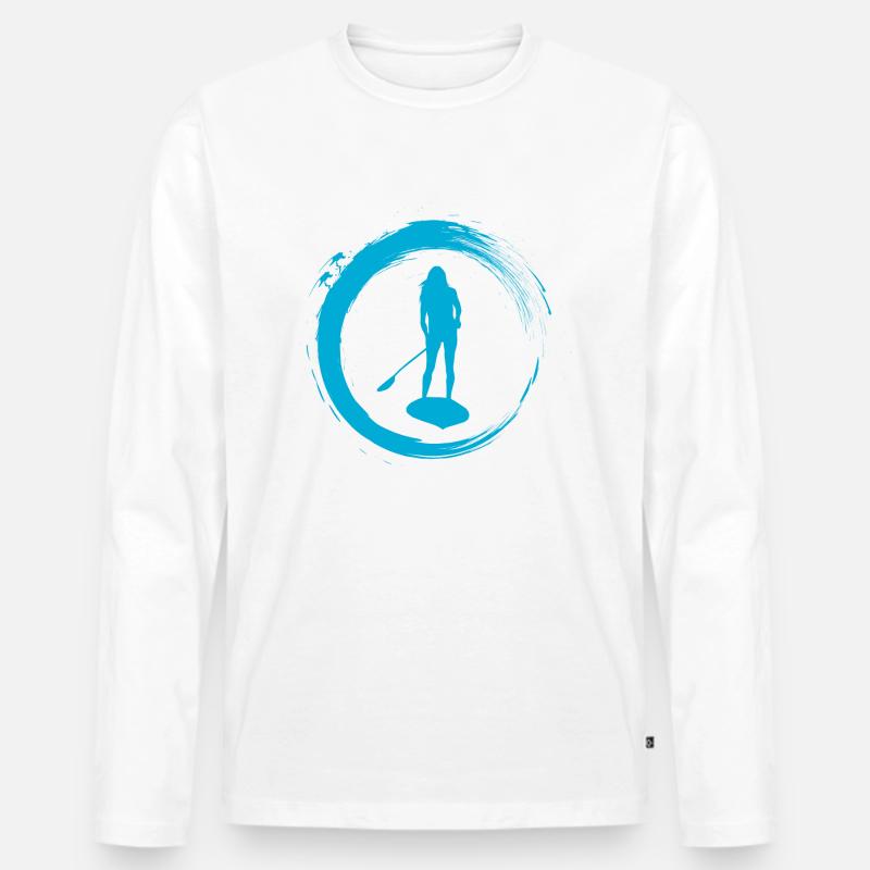 Stand Up Paddle - Männer Premium Bio Langarmshirt - undefined