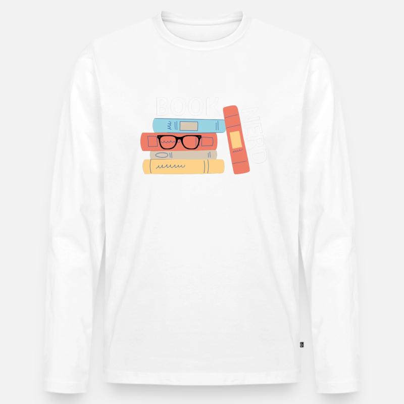 BookNerd - Männer Premium Bio Langarmshirt - undefined
