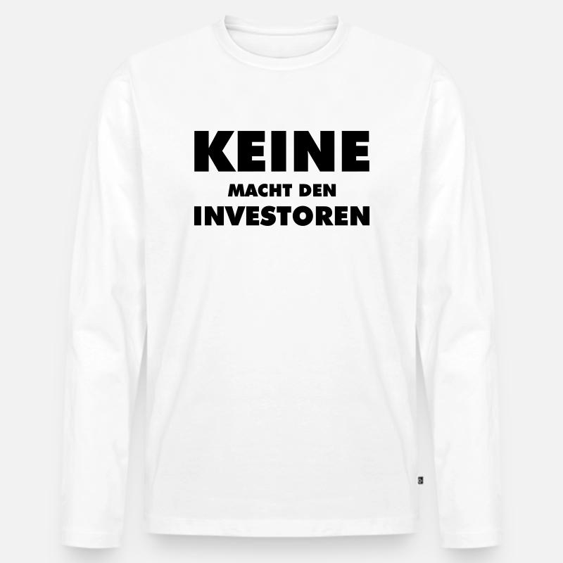 dfl3 - Männer Premium Bio Langarmshirt - Weiß