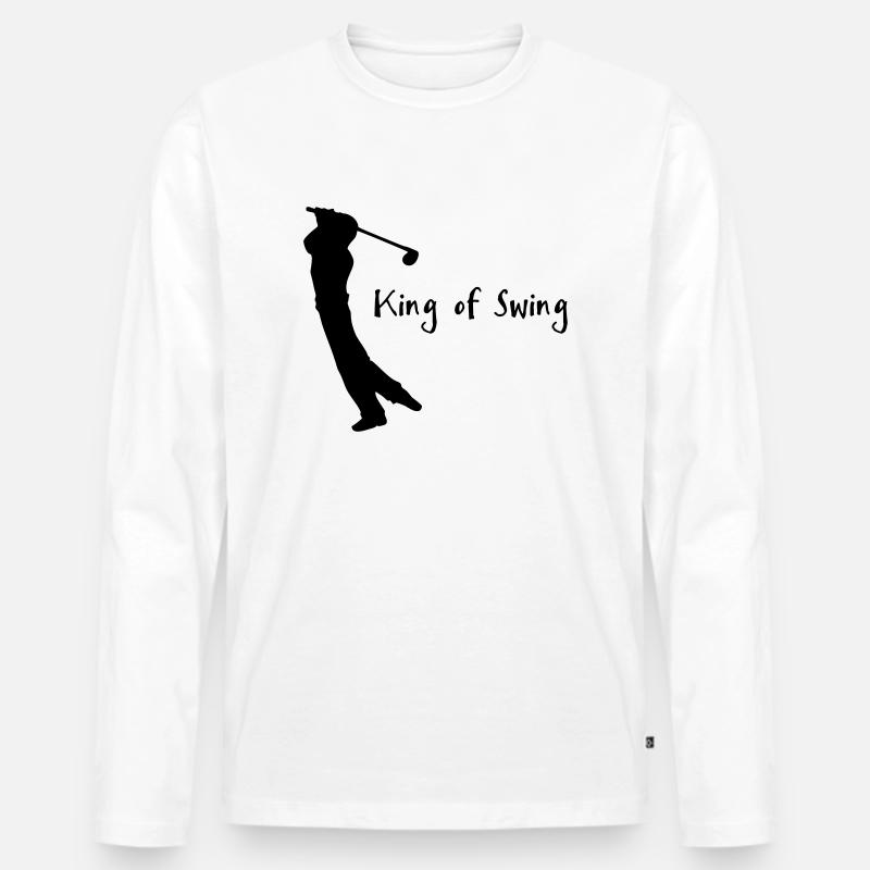 Golf - Männer Premium Bio Langarmshirt - Weiß