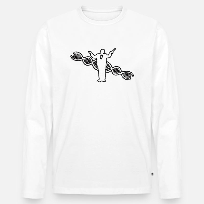 Dirigenten Geschenk Dirigieren Dirigent Musik - Männer Premium Bio Langarmshirt - Weiß