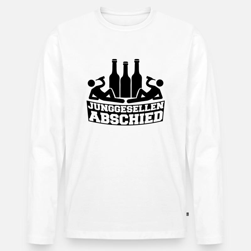 junggesellen_abschied_01 - Männer Premium Bio Langarmshirt - Weiß