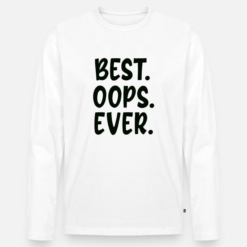 Besser noch nie - Männer Premium Bio Langarmshirt - Weiß