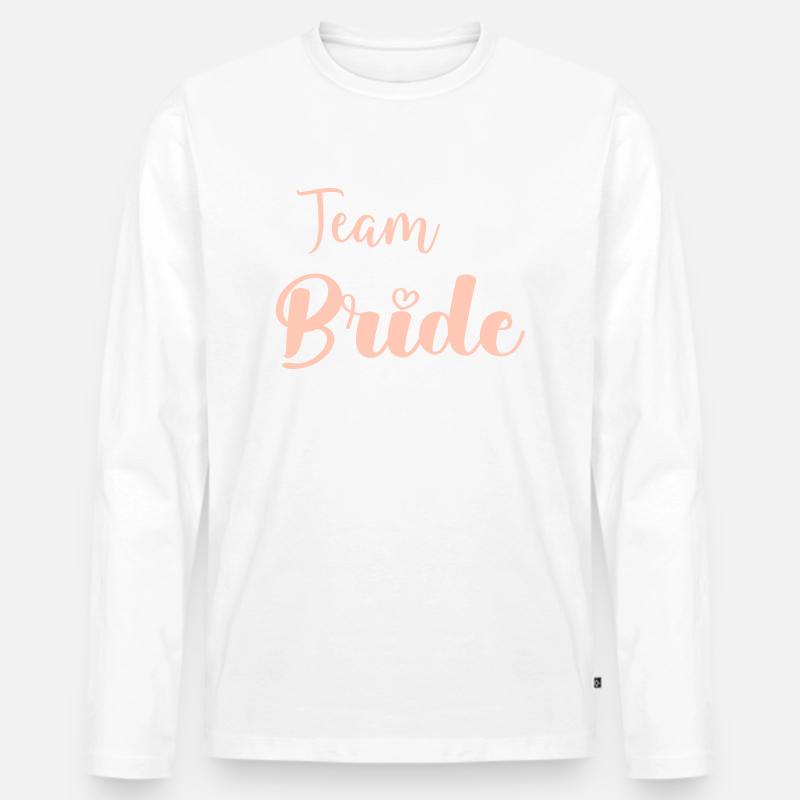 team bride - Männer Premium Bio Langarmshirt - Weiß