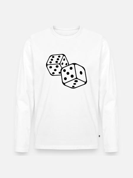 cubes__f1 - T-shirt manches longues Premium bio Homme - blanc