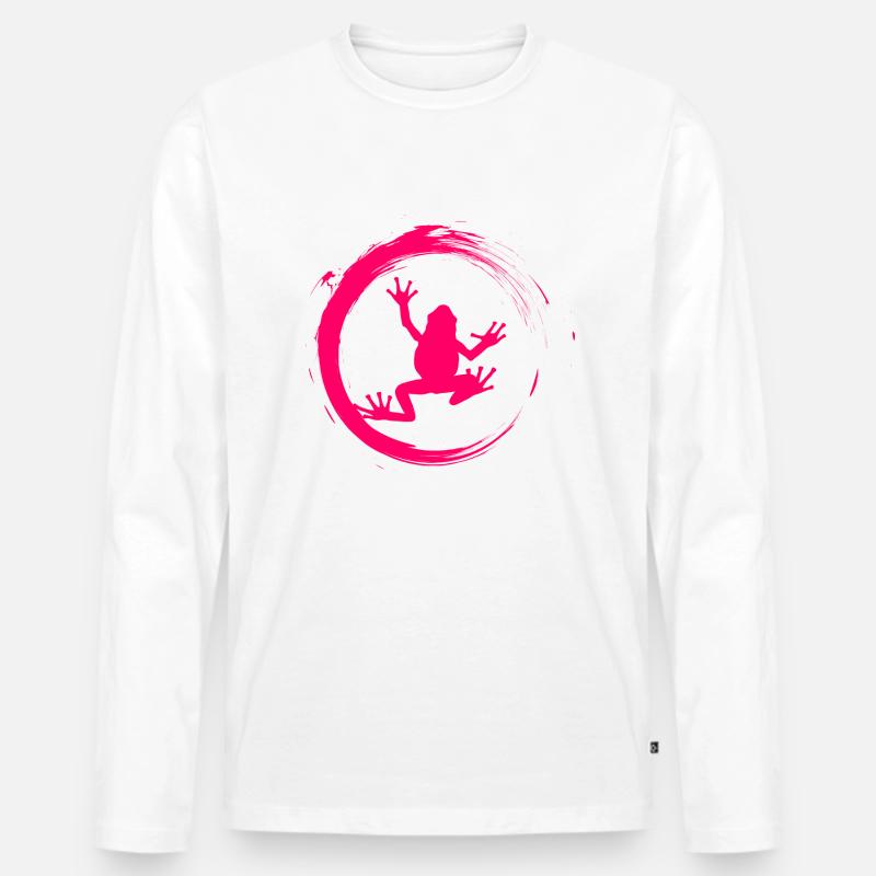 Frosch - Männer Premium Bio Langarmshirt - undefined