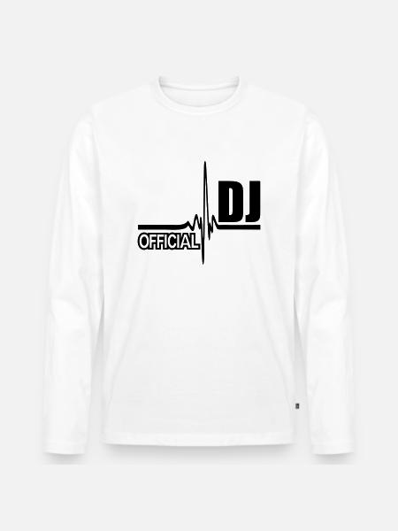 official dj - Men's Premium Organic Long Sleeve Shirt - white