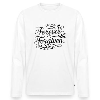 Taken forever - Men's Premium Organic Long Sleeve Shirt - white - Front - Nico (187cm)