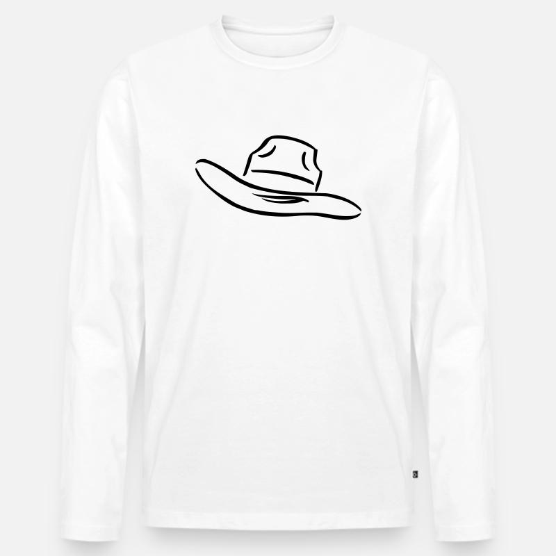 hut ... von wicki_de - Männer Premium Bio Langarmshirt - Weiß