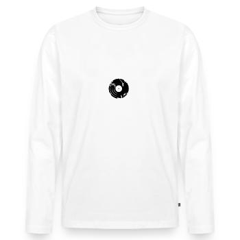 Notes de musique Musique Musiciens Partitions Clés Partitions Notes de musique - T-shirt manches longues Premium bio Homme - blanc - Devant - Nico (187cm)