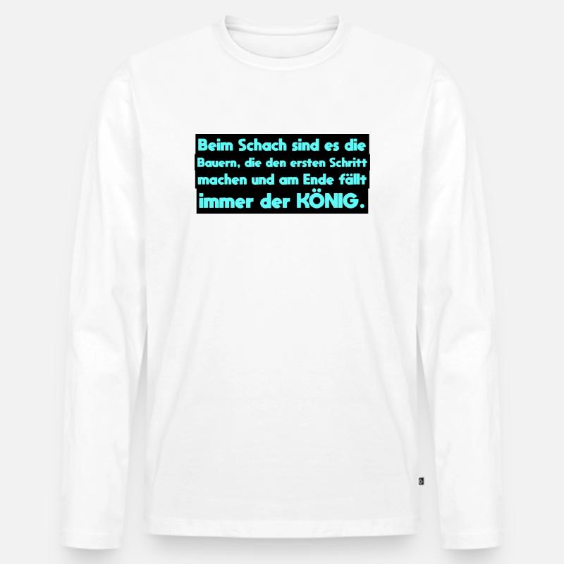 Bauer - Männer Premium Bio Langarmshirt - Weiß