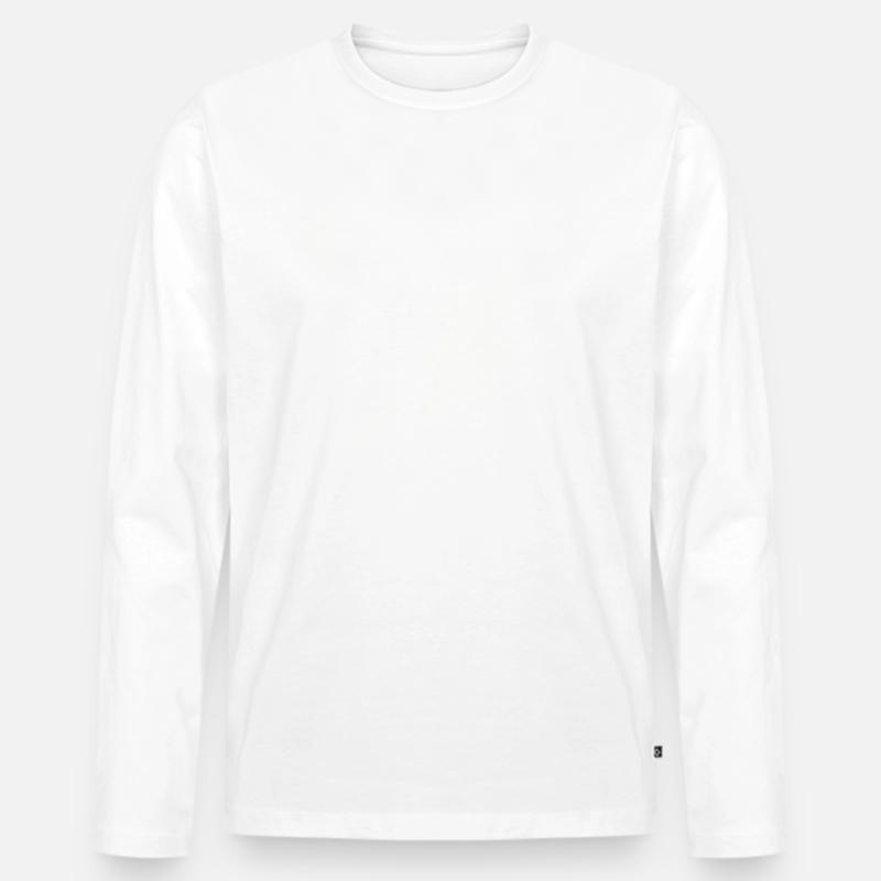 Hexe - Männer Premium Bio Langarmshirt - Weiß