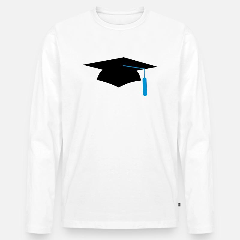 graduation - Männer Premium Bio Langarmshirt - Weiß