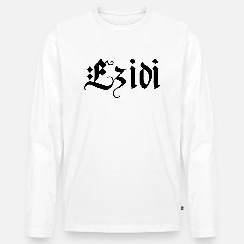 Ezidi yeziden - Männer Premium Bio Langarmshirt - Weiß