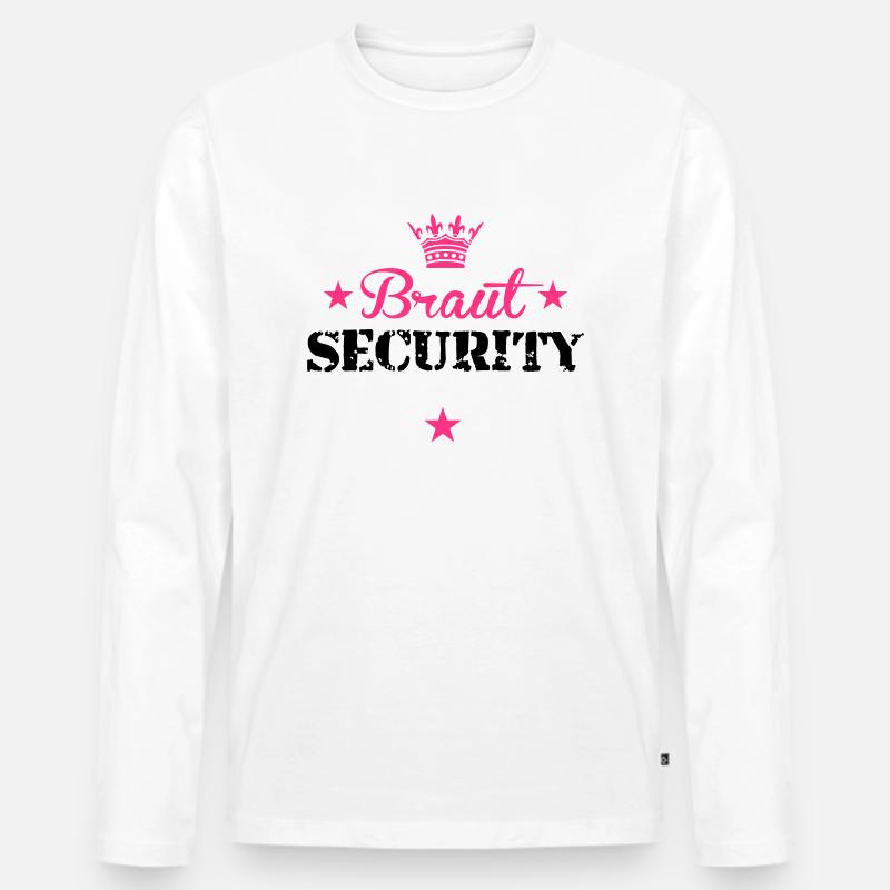 braut_security_5_2f_ - Männer Premium Bio Langarmshirt - Weiß