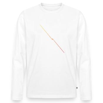 school book lover feminine love comics book worm - Männer Premium Bio Langarmshirt - Weiß - Vorne - Nico (187cm)
