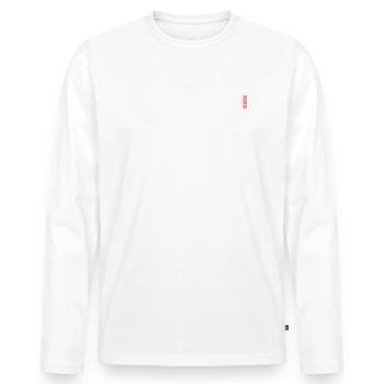 Rebeu forever 2023 - T-shirt manches longues Premium bio Homme - blanc - Devant - Nico (187cm)