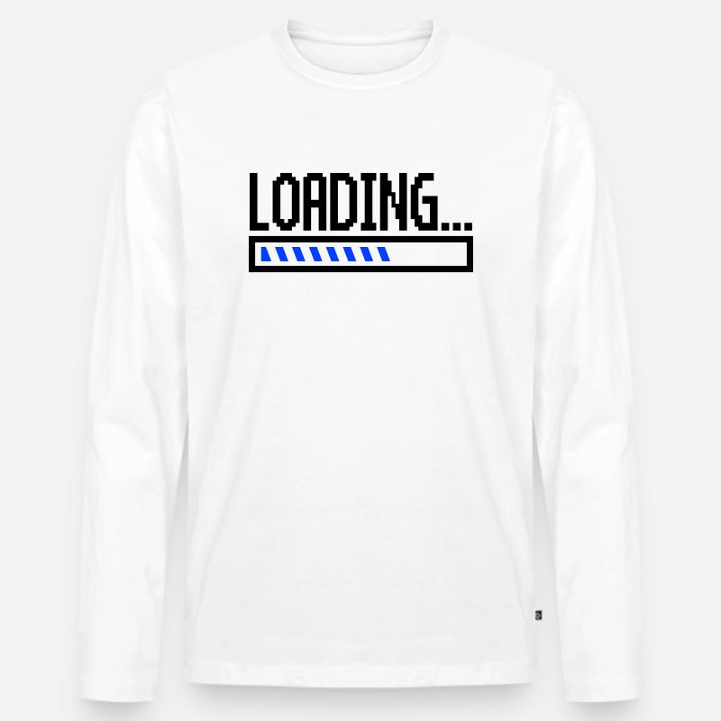 loading - Männer Premium Bio Langarmshirt - Weiß