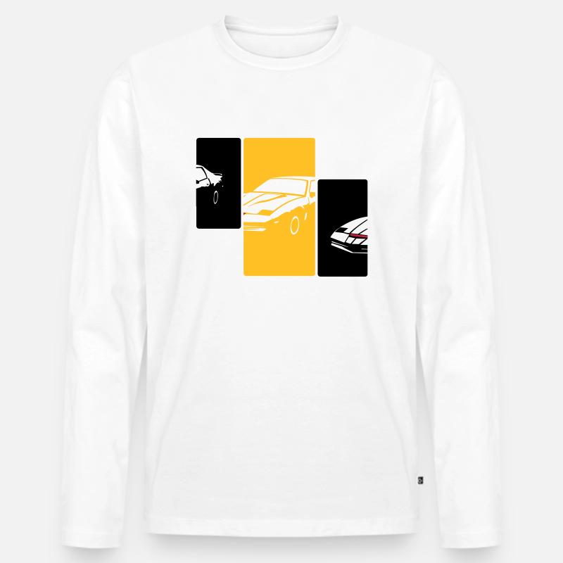 transam1 - Männer Premium Bio Langarmshirt - Weiß