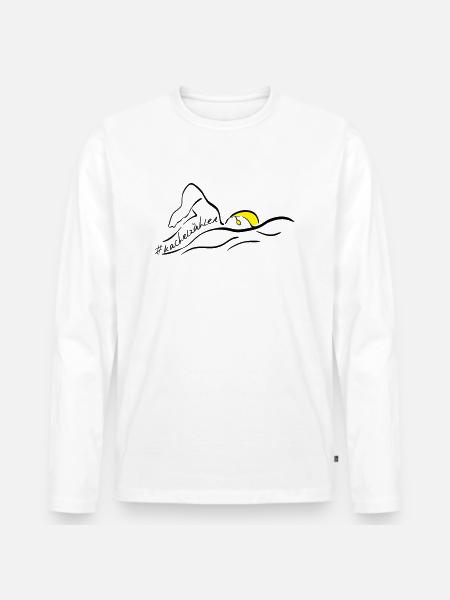 .kachelzähler - Männer Premium Bio Langarmshirt - Weiß