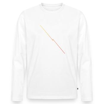 apnoe funny swimming bicycle bday statement - Men's Premium Organic Long Sleeve Shirt - white - Front - Nico (187cm)
