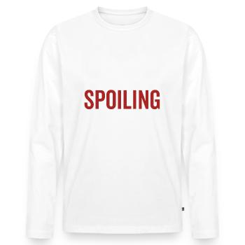 Nicole est mon nom Spoiling est mon jeu - T-shirt manches longues Premium bio Homme - blanc - Devant - Nico (187cm)