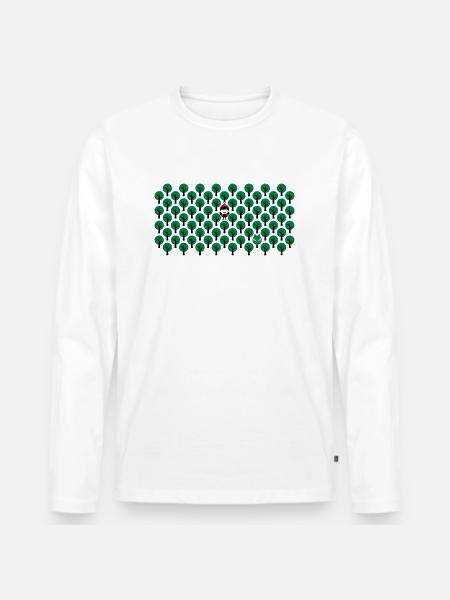 Fairytale - Rotkaeppchen - Fairy Tales - Wolf - - Men's Premium Organic Long Sleeve Shirt - white