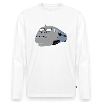 X2000 - T-shirt manches longues Premium bio Homme - blanc - Devant - Nico (187cm)