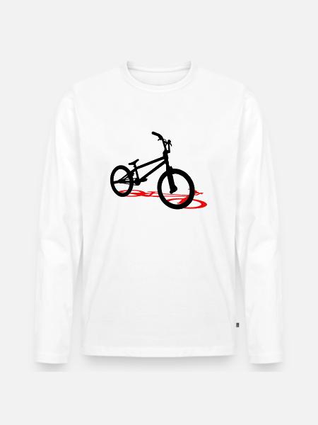 BMX - Männer Premium Bio Langarmshirt - Weiß
