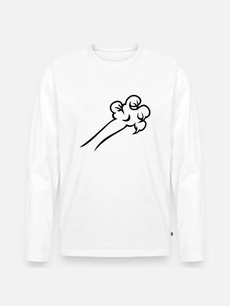 griffes / griffes (1c) - T-shirt manches longues Premium bio Homme - blanc