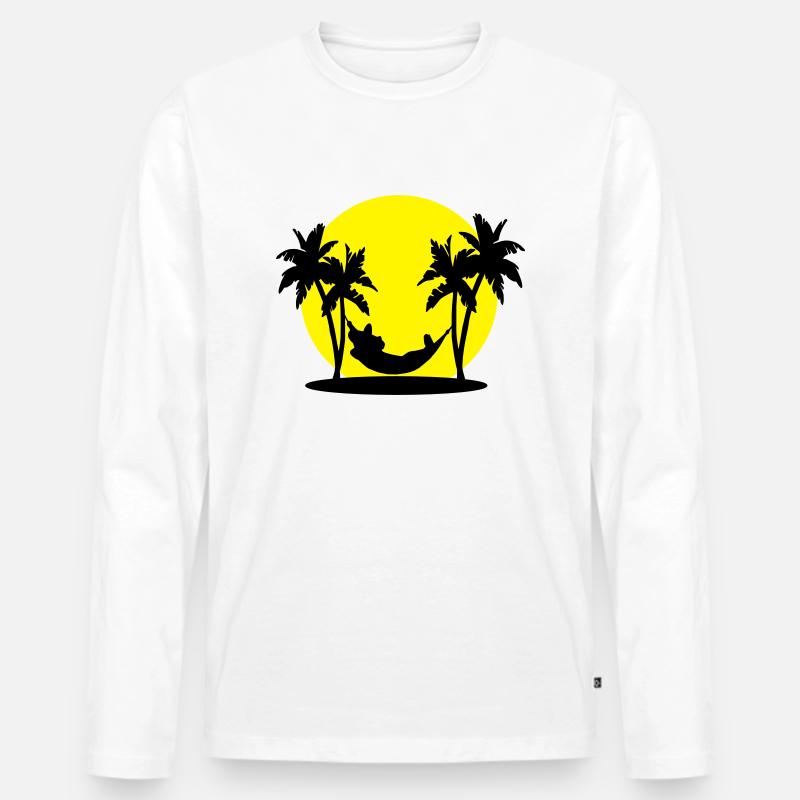 mexican siesta - Männer Premium Bio Langarmshirt - Weiß