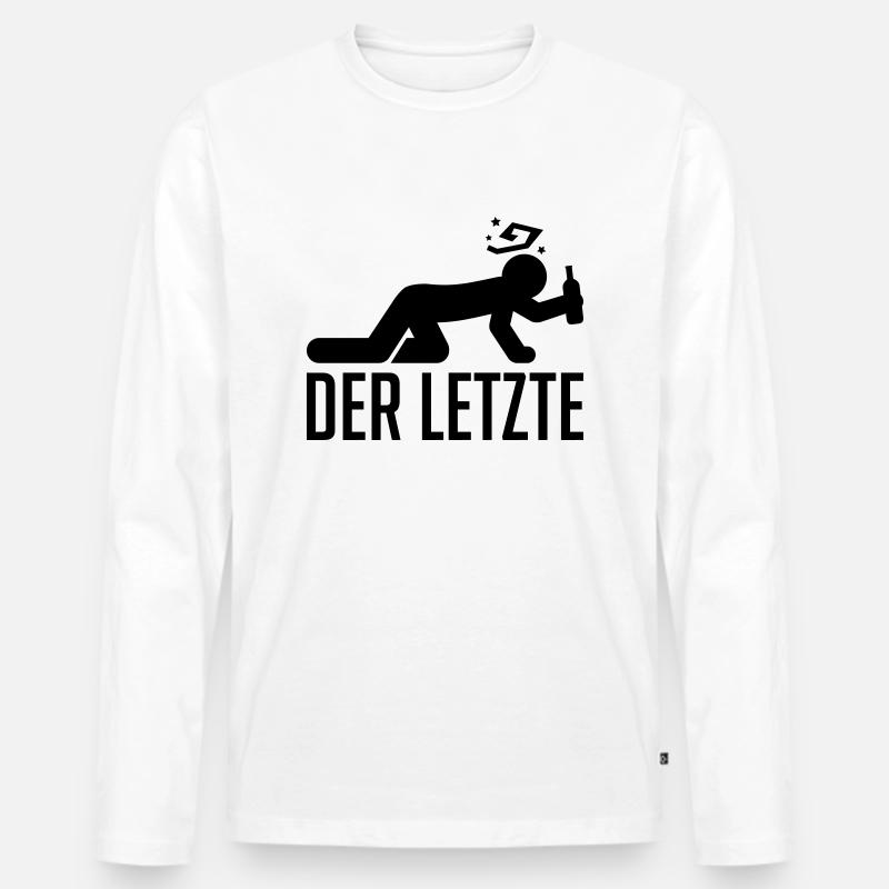 der_letzte_fu1 - Männer Premium Bio Langarmshirt - Weiß