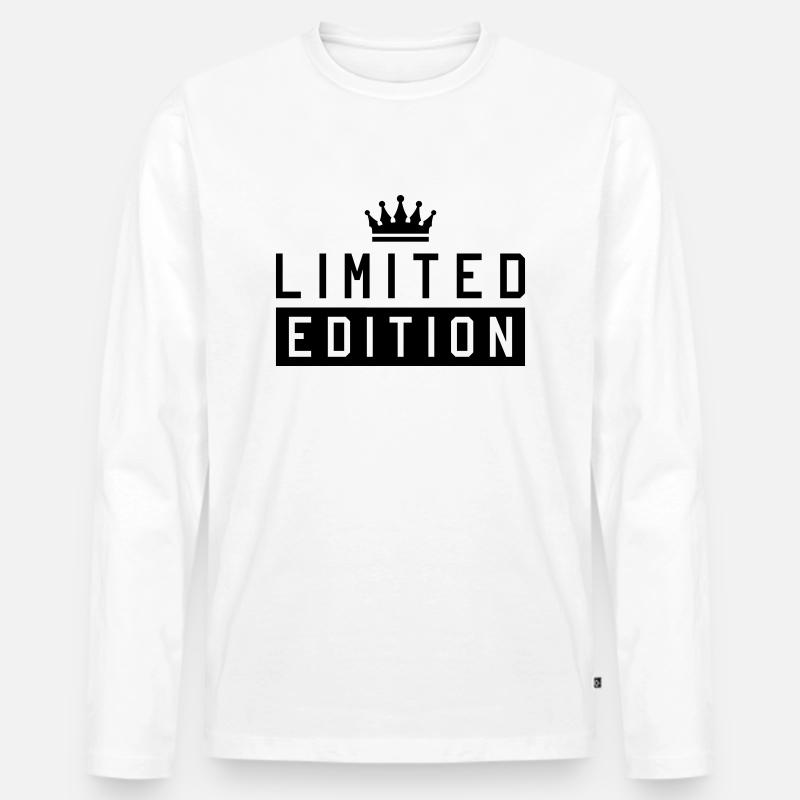 limited edition - Männer Premium Bio Langarmshirt - Weiß