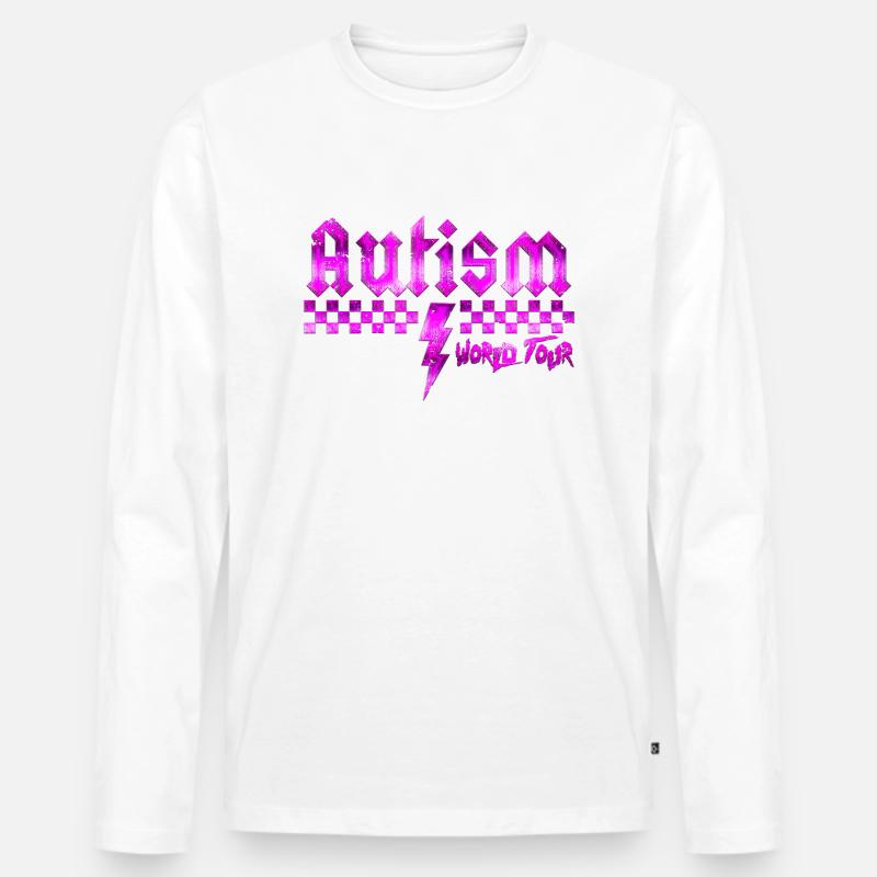 Autismus-Bewusstsein: anders, anders, besser - Männer Premium Bio Langarmshirt - Weiß