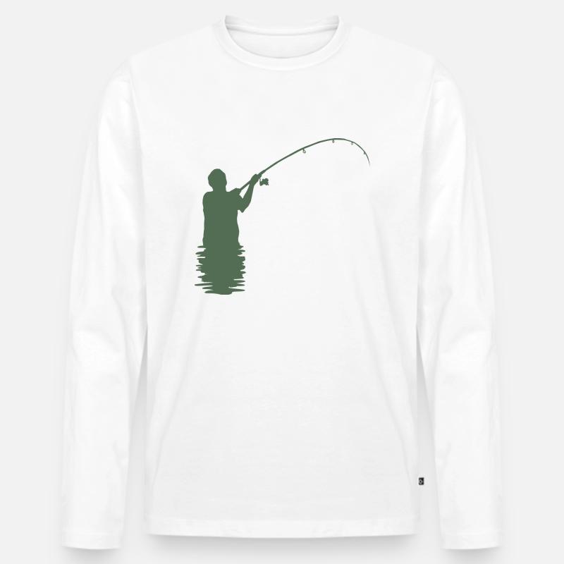 Angler - Männer Premium Bio Langarmshirt - undefined