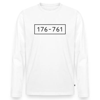 Panzerknacker 6 Nummern Gruppenkostüme Fasching - Männer Premium Bio Langarmshirt - Weiß - Vorne - Nico (187cm)