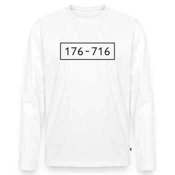 Panzerknacker 6 Nummern Gruppenkostüme Karneval - Männer Premium Bio Langarmshirt - Weiß - Vorne - Nico (187cm)