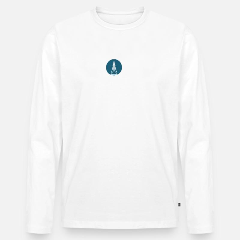 MOIN cuxhaven - Männer Premium Bio Langarmshirt - Weiß