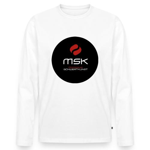 Button - Männer Premium Bio Langarmshirt