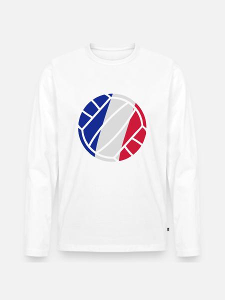 volleyball - Men's Premium Organic Long Sleeve Shirt - white