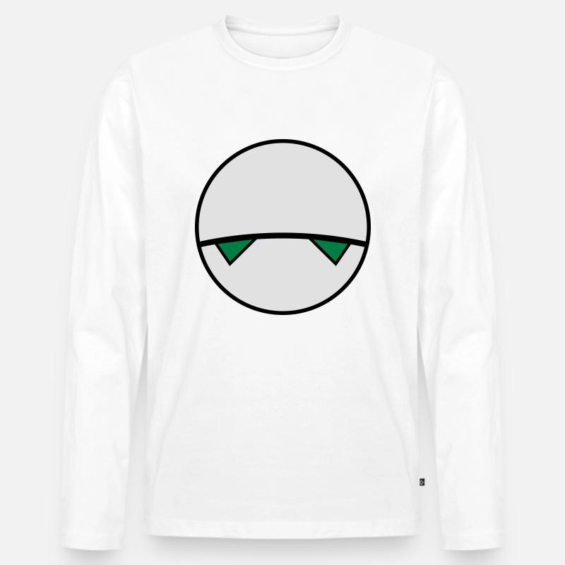 Melvin Robot - Per Anhalt - Männer Premium Bio Langarmshirt - Weiß