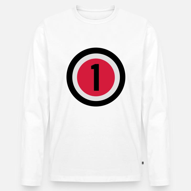 01_vec_3de - Männer Premium Bio Langarmshirt - Weiß