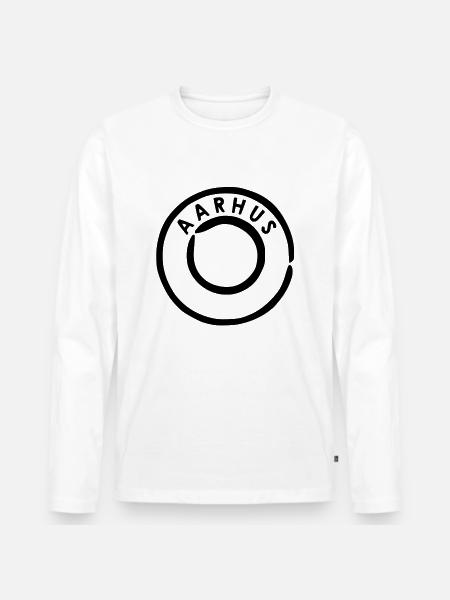 Aarhus - Men's Premium Organic Long Sleeve Shirt - white