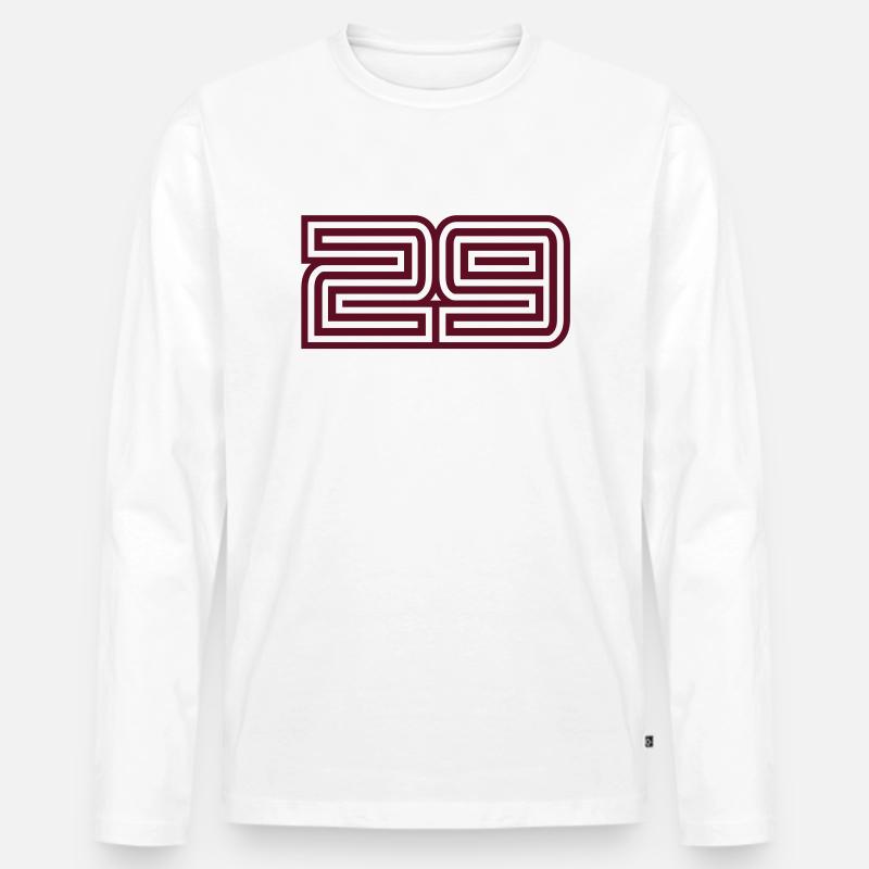 29_style_design - Männer Premium Bio Langarmshirt - Weiß