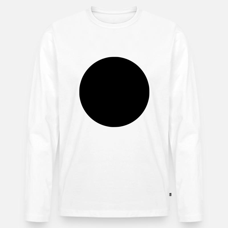 Extra Dot - Männer Premium Bio Langarmshirt - Weiß
