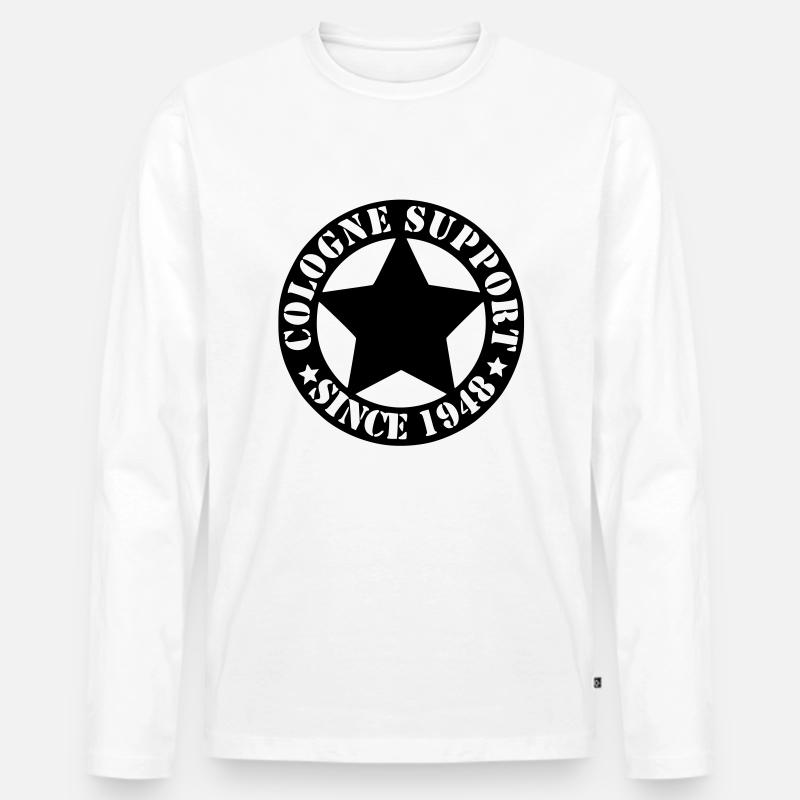 Cologne Support Since 1948 - Männer Premium Bio Langarmshirt - Weiß